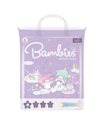 กางเกงผ้าอ้อมสำเร็จรูปสำหรับเด็ก Bambies รุ่น Gentle plus ไซส์ M จำนวน 64 ชิ้น