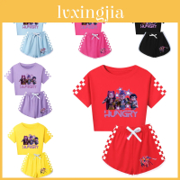 Kpop Demon Hunters Matching Pajama Outfit With Cotton Blend For Children