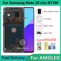 For AMOLED For Samsung Note 10 Lite LCD Display Touch Screen Digitizer Replace for Note10lite SM-N770F,N770F/DS Display