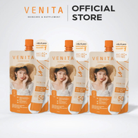 ผลิตภัณฑ์ [ 3 ซอง ] ครีมกันแดด Venita Anti-Acne Care Sunscreen SPF50/PA+++plus10 ml เวนิต้า แอนติ-แอ