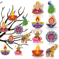 Raya Deepavali Gift ,Festival Decorations,Deepavali Pesona Tag Hiasan, Hiasan Parti Diwali India Bar