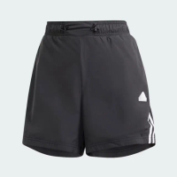 【adidas 愛迪達】W FI 3S WVN SHO 黑 短褲 女 運動 休閒(IP1568 ∞)