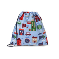 กระเป๋าหูรูด Drawstring Bag - Big City (Blue)