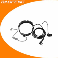 Extendable PTT Throat Microphone Mic Earpiece Headset for Baofeng CB Radio Walkie Talkie UV-5R 8W UV-5RE UV-B5 GT-3