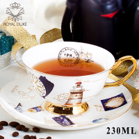 【Royal Duke】骨瓷咖啡對杯-聖地牙哥(杯 水杯 杯子 咖啡杯 馬克杯 午茶杯 午茶組 花茶杯 伴手禮)
