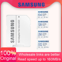 SAMSUNG LOT EVO Plus 128GB 64GB U1 512GB 256GB Micro SD Card Pro Plus Flash Memory Card SD Memory Micro SD U3 4K Microsd TF Card