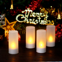 4/6/12PCS Flameless Candles Remote Control Flickering LED Cordless Tealight Candles Christmas Electric Candle Lights Night Light