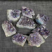 Natural Quartz Geode Crystal Healing Crystals Aura Amethyst Cluster For Home Decor