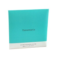 【Tiffany&amp;Co. 蒂芙尼】純銀專用拋光清潔保養拭銀布18x18公分(專櫃缺貨款)