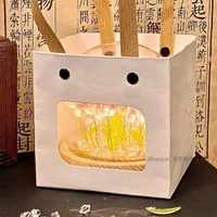 全城熱賣 - 高級感紀念品伴手禮2025新款蝴蝶小夜燈生日禮物送女孩禮品套盒裝粉色鬱金香20朵一整套diy【黑紐扣袋】