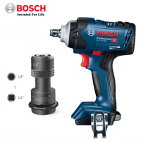 Bosch Electric Wrench GDS 18V-400 Cordless Impact Wrench Brushless Power Driver With 1/4 Adapter BOSCH 18V Power Tools
