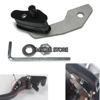 รถจักรยานยนต์ที่จอดรถล็อคหัวเข็มขัดดัดแปลงวัวฮอร์นที่จอดรถเบรกมือสวิทช์สำหรับ Zontes ZT 310เมตร350D 