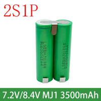 18650 MJ1 1S3P 2S1P 3S2P 4S2P 5S2P 3.7V 8.4V 10.8V 16.8V 18V 3500mAh 7000mAh untuk bateri pemutar sk