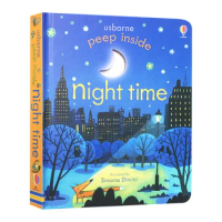 Usborne Peep Inside Night Time, Children's books aged 3 4 5 6, English picture books, 9781409564010