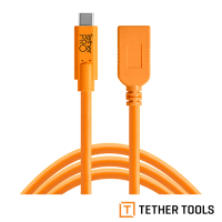 【TETHER TOOLS】CUCA415-ORG TETHER Pro 傳輸線 USB-C TO USB A 4.6M(正成公司貨)