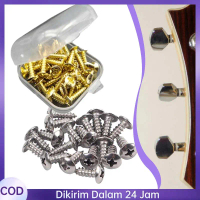 50pcs Baut Pengganti Pickguard - Screw Guitar Elektrik & Bass, Skrup Set Anti Karat, Material Baja