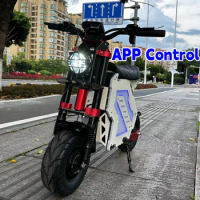 Eshiner Molo 5 Fast Electric Scooter 52V 60V 72V 5000W 7000W 10000W Adult 2 Seater Off Road Tire E Scooters With App Control