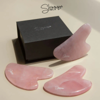 Đá Massage GuaSha Thạch Anh Hồng Cao Cấp SHIMMER Làm Đẹp Tự Nhiên