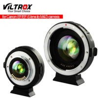 Viltrox EF-M2 II Auto Focus Speed Booster Lens Adapter Focal Reducer ​for Canon EF Lens ​to Panasonic Olympus M43 Mount Camera