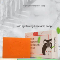 kojie san soap Handmade Whitening Soap Skin Lightening Soap Bleaching Kojic Acid Glycerin Soap Deep Cleaning Brighten Skin