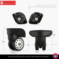 HANLUOKE W046 Luggage Compartment Wheel Accessories Universal Wheel Replacement Maintenance Password Luggage Bag Sliding