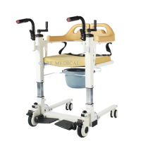 New Product Home Care Commode Chair Toilet Shower Transfer Lift Chair Moving Wheelchair