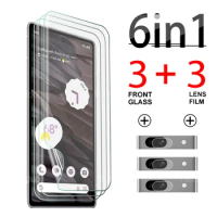 6In1 HD Soft Glass Screen Protector For Google Pixle 7A 6A Full Cover Hydrogel Films For google Pixel 7 pixel 6 Protective film