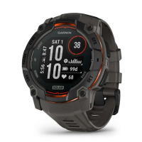 Garmin Instinct 3 50mm Solar GPS跑步智慧手錶 Solar Black With Charcoal Silicone