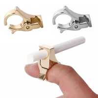 2023 New Hand Rack Cigarette Holder Cigarette Finger Ring Hand Rack Clip Cigarette Filter Fashion Cigarette Accessories Holder