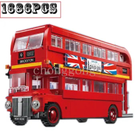 New BusforLondon Double Decker Bus Designed By London Fit 10258 Model Building Blocks children's toy holiday Christmas gifts