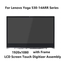 1920x1080 For Lenovo Yoga 530-14IKB 530-14ARR 5D10R03188 IPS LCD Panel Display Screen Touch Glass Digitizer Assembly with Frame