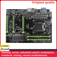USED Mining motherboard B85-BTC mainboard 6GPU 6PCI-E B85 BTC motherboard LGA 1150 DDR3 32G H81 B250 H110 BTC PRO
