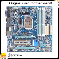 For GA-H55M-USB3 H55M-USB3 Motherboard LGA 1156 DDR3 16GB For Intel H55 P7H55 Desktop Mainboard SATA II PCI-E X16 Used AMI BIOS