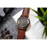 【Relax Time】Classic 經典系列手錶-黑x咖啡42mm(RT-88-2M)