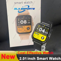 Ola esporte 2024 New Smart Watch Ultra Watch Men Women 2.01‘’ HD BT Call ECG+PPG Monitor Custom Dial Sport Waterproof SmartWatch