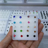 Anting Mutiara Mata Isi 10psg Giwang Tusuk Bok Plastik