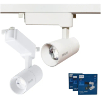 【Philips 飛利浦】2入組 LED ST033T 20W 白殼 4000K 自然光 24D 全電壓 軌道燈 投射燈