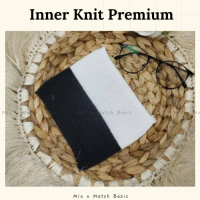 Ciput Bandana Rajut 2 Warna Hitam - Putih