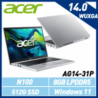 Acer宏碁 AG14-31P-C4EP 14吋/N100/8G/512G SSD/Win 11