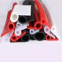 Oven Steam Door Window P Shape Silicone Sealing Strip High Temperature Foamed Rubber Bar 9 Type High Quality Weatherstrip Parts