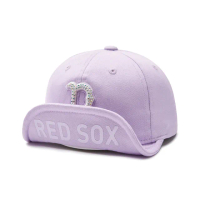 【MLB】童裝 可調式水鑽棒球帽 童帽 波士頓紅襪隊(7FWRB023N-43VOL)