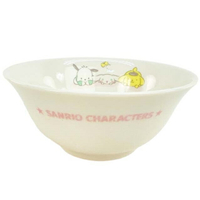 小禮堂 Sanrio大集合 陶瓷拉麵碗 (白狗狗款)