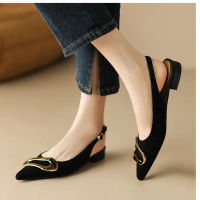 Sepatu Wanita Terbaru Mayz 861 Slavina Sepatu Suede Elegan  Slingback 3 Warna