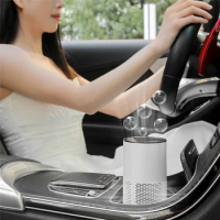 Car Air Purifier for Home Purifier Hepa Filters Desktop Purifier USB Rechargeable Portable Air Cleaner Diffuser-White