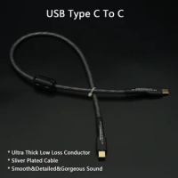USB Type C to C Cable For HiFi DSD Audio Data Thick Conductor Detailed&amp;Gorgeous Sound DAC USB Charging
