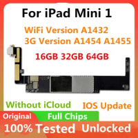 A1432 WIFI Version A1454 A1455 Original Free iCloud For iPad MINI 1 Motherboard Logic boards IOS System Full Chips Tested