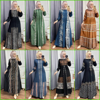 Gamis Rayon Twill Pekalongan Home Dress Busui Jumbo Gamis Terbaru 2024 Batik Usman Muslim Motif Syar