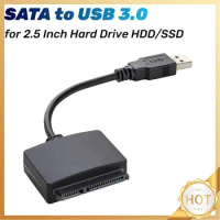 SATA To USB 3.0 Adapter Cable SATA To USB Cable USB 3.0 To SATA Hard Drive Adapter for 2.5 Inch HDD/SSD Data Transfer