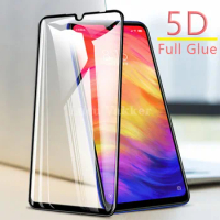for redmi note 7 pro case on Xiaomi 7 full cover tempered glass for xiaomi redmi7 not note7 7pro note7pro not7 protective coque