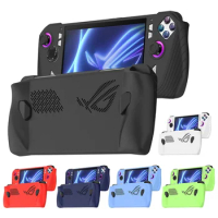 Game Console Case Soft Silicone Shell Sleeve Anti-Scratch Protector Cover Sleeve Dustproof Game Accessories for ASUS ROG Ally